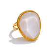 Candy Multi-Color White Pink Blue Yellow Resin Adjustable Ring Gold Color Stainless Steel Summer Jewelry Gift - Image 6