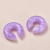 C-Shaped Resin Clip-On Earrings in Multiple Colors - Image 10