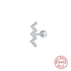 1 Pairs Small Crown Moon Star Lightning Constellation Stud Earrings for Women Silver Piercing Earring Damskie - Image 8