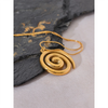 Stainless Steel Round Circle Pendant Necklace Pvd Plated Statement Neck Jewelry - Image 3