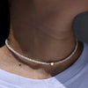 Moon Girl Natural Shell Beads Heart Choker Stainless Steel Necklace for Women Copper Star Collares - Image 7