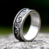 Stainless Steel Viking Spindrift Pattern Round Ring Vintage for gift Jewelry - Image 5