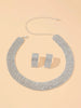 3pcs Women's Jewelry Set Rhinestone Earrings Necklace Wedding Party Accessories-4068 - Image 13