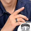 Wolf Head Signet Rings for Men Women Stainless Steel Norse Viking Ring Size 7/8/9/10/11/12/13/14 - Image 2