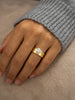 Silver Water Drop Zircon Wide Rings For Women Gift Engagement Wedding Jewelry - Image 4