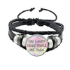 Lgbt Black Weave Leather Bracelet Bi Pride Glass Cabochon Gay Pride Rainbow Flag Photo Bangle Jewelry For Women Men Lovers Gift - Image 41