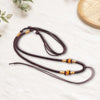 781D Handwoven Rope Necklace Bead Adjustable Cord Chain Braided Cord Jewelry Rope Texture Suitable for Various Occasion - Image 1