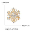 Christmas Classic Rhinestone Snowflake Brooches for Women Pearl Ice Crystal Pins Office Party Friend Year Gifts Accessories - Image 22