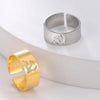 Ussr Symbol Hammer and Sickle Ring Stainless Steel Wide Open Signet Ring for Women Vintage Jewelry Party Gift - Image 2