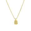 Full Zircon Mini A-Z Letter Pendant Neckalce Stainless Steel Chubby Balloon Initial Alphabet Gold Plated Choker Jewelry - Image 28