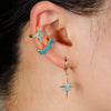 Vintage Star Ear Clips Without Piercing For Women Sparkling Zircon Ear Cuff Clip Earrings Wedding Party Jewelry Gifts - Image 4