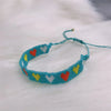 Adjustable Multicolor Heart Bead Bracelet with Woven Pattern - Image 77