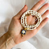 European and American French White Turquoise Bead Necklace, Heart-Shaped Glass Pendant, Sweet Sweater Chain - Image 10