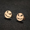 Cute Halloween Cartoon Ghost Earrings Stud For Women Stainless Steel Ear Piercing Black Earrings Minimalist - Image 13