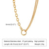 Chunky Gold Plated Link Necklace For Women, Stainless Steel Oval Thick Chain Choker Minimalist Jewelry Party Jewelry Gift - Image 12