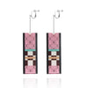 Women Acrylic Pink Kamade Zezeko Cosplay Ear Clip Japanese Anime Demon Kamado Tanjiro The Same Sun Long Earring Prop - Image 3