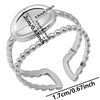 1/2pcs Mix Silver/Gold Color Oval Flower Sun Ring Stainless Steel Rings For Women Men Accessories Round Blank Cobochons Settings - Image 41