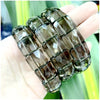 Stone Lapis Lazuli Tiger Eye Agate Morgan Faced Square Elastic Bracelet for Men and Women Charm Jewelry - Image 16