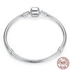 Silver 3MM Snake Chain Bangle Bracelet for Women Bangle Jewelry 16-23CM - Image 8