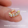 1Pc Geometry Crystal CZ Leaf Clip Earring For Women Without Piercing Punk Vintage Star Ear Cuff Wrap Adjustable Jewelry - Image 49