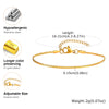 Gold Plated Link Bracelet for Women, Stainless Steel Stackable Chain Wristband, Adjustable Jewelry - Image 15