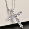 Kpop Shiny Star Necklace for Women Y2K Crystal Zircon Cross Pendant Necklaces Girls Antique Silver Color Clavicle Chain - Image 7