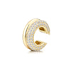 1PC Double Layer Round C Shape Ear Clip On Earrings Woman Fake Piercing Ear Cuff Zircon Geometric Jewelry Gold Silver Color - Image 9
