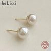 Senlissi 4-14mm Rio Silver Pearl Earrings Silver Stud Earrings for Women Jewelry Gifts - Image 1