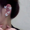Butterfly Ear Cuff Clip with Crystals No Piercing - Image 3