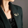 and peacock open screen brooch, European and American retro colored enamel pin accessories - Image 3
