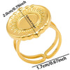 1/2pcs Mix Silver/Gold Color Oval Flower Sun Ring Stainless Steel Rings For Women Men Accessories Round Blank Cobochons Settings - Image 17
