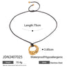 Geometric Pendant Necklace with Wax Cord and Metal Finish Options - Image 21