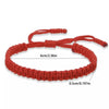 Handmade Braid String Bracelets Red Black Buddhist Tibetan Woven Rope Good Luck Amulet Bracelet for Women Girls Jewelry Gifts - Image 2