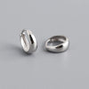 Silver Simple Wide Huggies Gothic Hoop Earrings for Women European Unisex Piercing Rock Jewelry Ear Buckles - Image 11