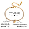 Stainless Steel Balloon Letter Pendant Bracelets with Zirconia Sparkling Women's Bracelets - Image 28