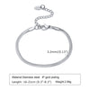 Stainless Steel Beads Chain Bracelets, Figaro Paperclip Box Snake Chain Bracelets, Men Women Stacked Accessory - Image 10