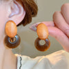 Geometric Resin Drop Earrings in Multiple Colors - Image 21