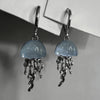 Creative Blue Resin Jellyfish Hoop Earrings for Women Unique Aesthetic Charm 2000S Harajuku Emo Vintage Jewelry Accessories - Image 1