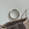 Pleated Open Heart Ring with Sculptural Band - Image 14