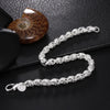 Noble Silver Chain Bracelet For Women Men Charm Party Gift Wedding party Jewelry - Image 21
