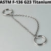 1PC Minimalist Dangle Titanium Cartilage Earrings Stud Chain Septum Clicker Nose Bone Chain Lip Ring Piercing Jewelry - Image 5