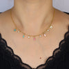 Sign of Life Amulet Jewish Religious Jewelry Gold Color Cute Chai Eye Fish Star CZ Charm Choker Necklace - Image 5