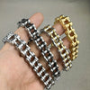 1pcs Punk Rock Stainless Steel Biker Mens Bracelet Link Chain Motorcycle Bike Bicycle Chain Bracelets Bangles Jewelry - Image 1