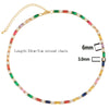 Sexy Short Sparking Rainbow Tennis Chain Chocker Necklace With CZ Personality Women Collar Jewellery - Image 25
