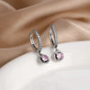 Charm Silver Moon Flower Snowflake Colorful Love Earrings, Suitable for European Women's Valentine's Day Jewelry Gifts - Image 24