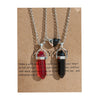 1Pair Magnet Heart Couple Necklace Quartz Crystal Hexagonal Column Pendant Necklaces Valentine's Day Gift for Women Men - Image 9