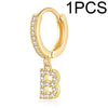A-Z Letters Initial Pendant Earrings Hoop Earrings Men Golden Color Jewelry Earring Alphabet Name Earrings Women 1pcs - Image 12