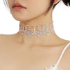 Pink Butterfly Flowers Leaf Lace Choker Necklace for Women Sexy Clavicle Jewelry Accessory Gift for Ladies - Image 4