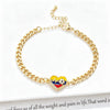 Venezuela Colombia Mexico Flag Cuban Chain Bracelet for Women Men Enamel Country Map Heart Charm Bracelet Patriotic Jewelry Gift - Image 19