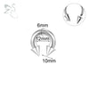 ZS 1PC 2/4/6/8G Spike Horseshoe Nose Ring Stainelss Steel Cone Large Gauge Piercings Internal Threaded Septum Nose Ear Expander - Image 8